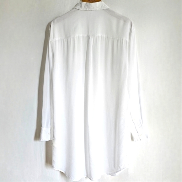 🇨🇦 Aritzia Wilfred Free White Button Shirt Dress - Picture 16 of 16